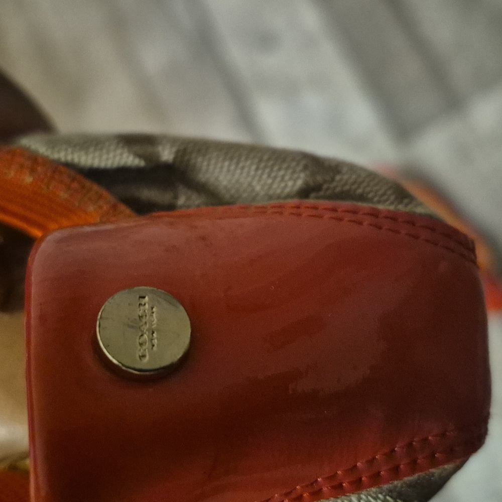 Coach Women's Orange and Brown Ballet Flats - Picture 6 of 9
